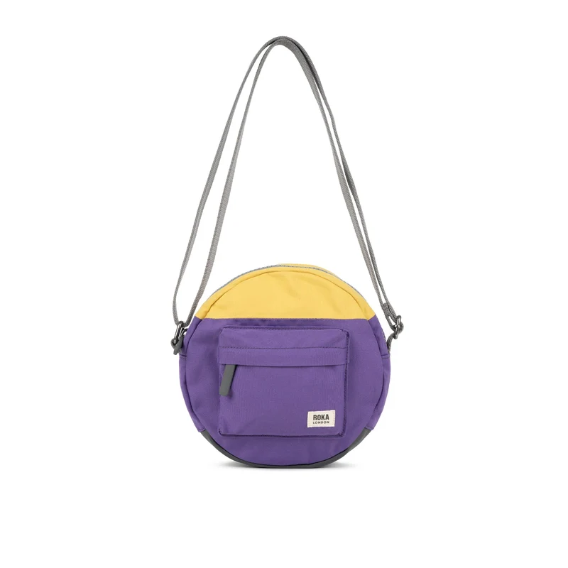 ROKA Kreativt avfall Paddington B Imperial Purple / Bambu One Size Återvunnen Canvasväska