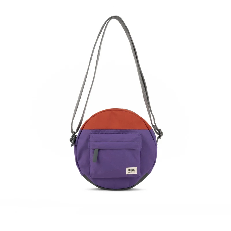 ROKA Kreativt avfall Paddington B Imperial Purple / Rooibos One Size Återvunnen Canvasväska